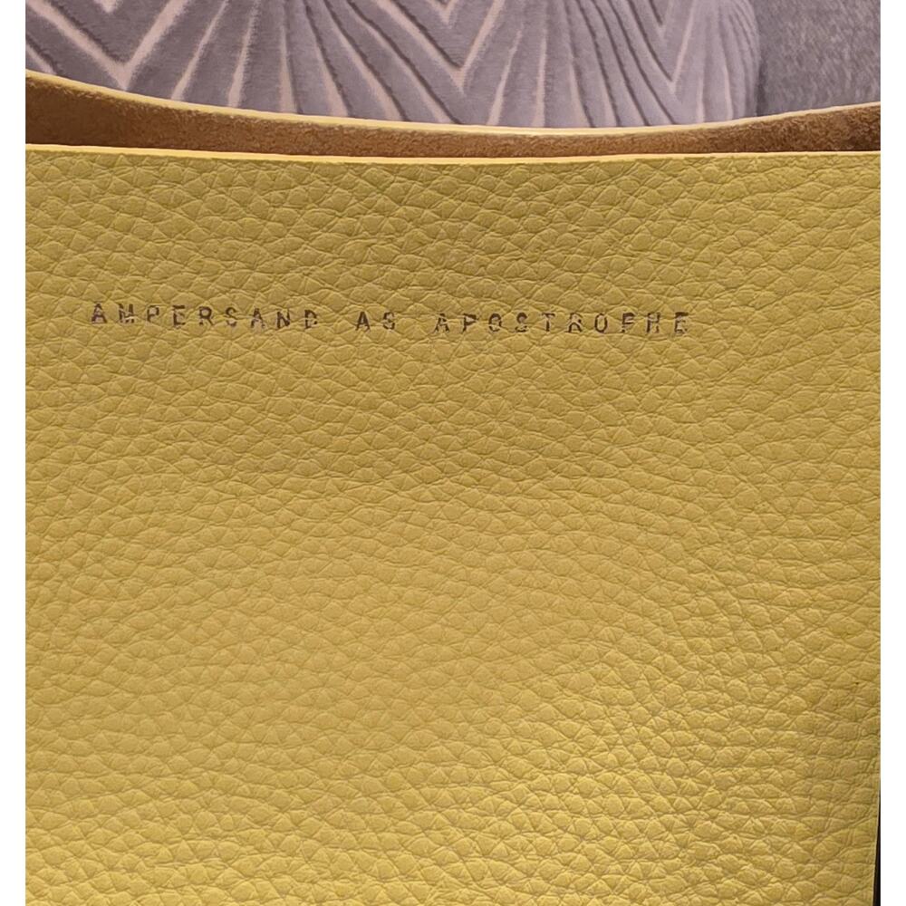 Ampersand as Apostrophe Half Tote in Neon Yellow NWT - Picture 5 of 8